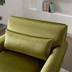 37.8 Velvet Accent Chair with Ergonomic Lumbar Support