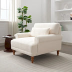 37.8 Velvet Accent Chair with Ergonomic Lumbar Support