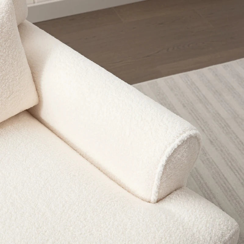 37.8 Velvet Accent Chair with Ergonomic Lumbar Support