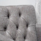 Slate 28 Button Tufted Club Chair with Nailheads