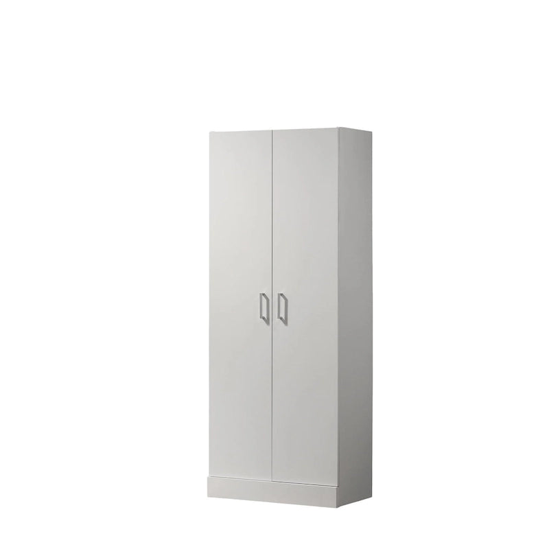 White 60 Height Simplistic Modern Double Door Storage Cabinet