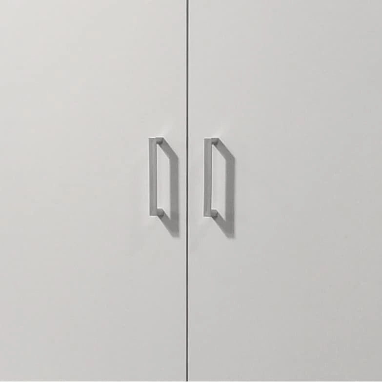 White 60 Height Simplistic Modern Double Door Storage Cabinet