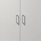 White 60 Height Simplistic Modern Double Door Storage Cabinet