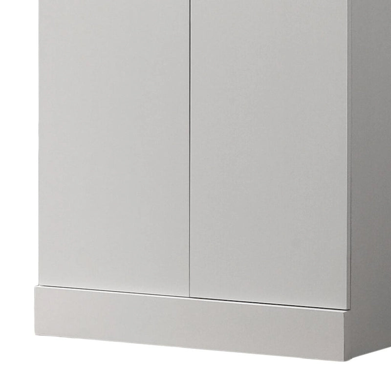 White 60 Height Simplistic Modern Double Door Storage Cabinet