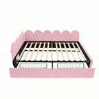 Full Size Upholstered Daybed with 2 Drawers