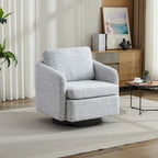 - Clara Chenille Swivel Accent Chair with Sleek Modern Design and Plush Cushioning - 31.5W