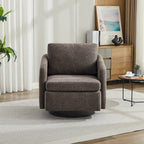 - Clara Chenille Swivel Accent Chair with Sleek Modern Design and Plush Cushioning - 31.5W