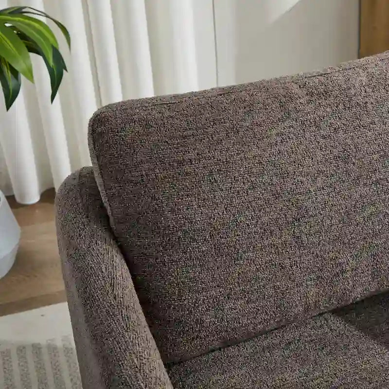 - Clara Chenille Swivel Accent Chair with Sleek Modern Design and Plush Cushioning - 31.5W