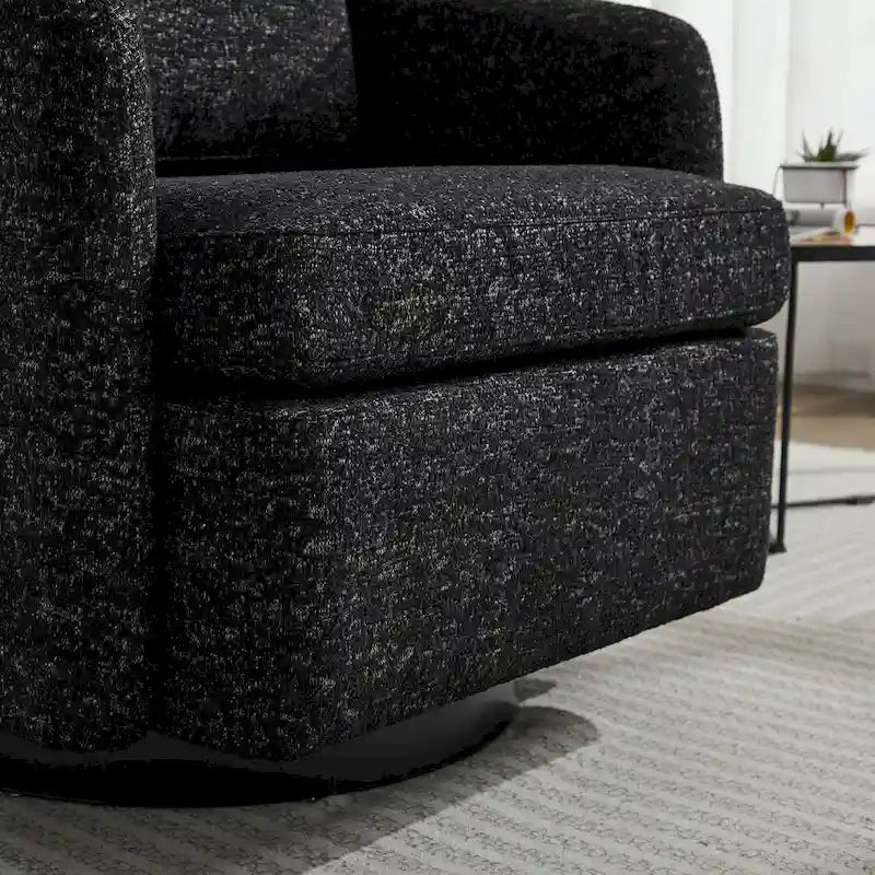 - Clara Chenille Swivel Accent Chair with Sleek Modern Design and Plush Cushioning - 31.5W