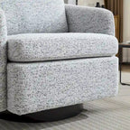 - Clara Chenille Swivel Accent Chair with Sleek Modern Design and Plush Cushioning - 31.5W