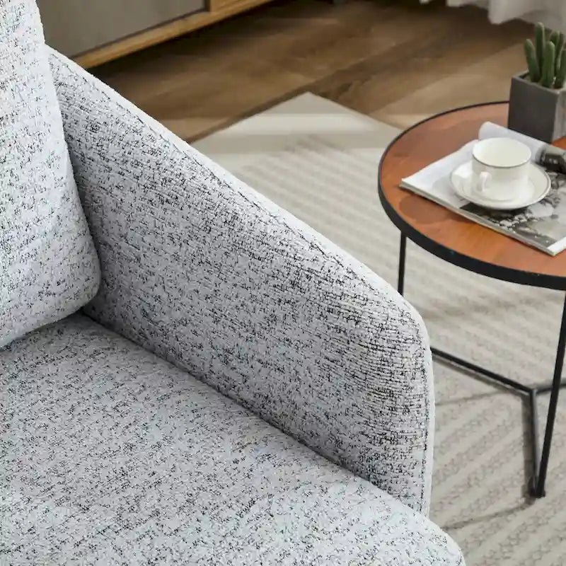 - Clara Chenille Swivel Accent Chair with Sleek Modern Design and Plush Cushioning - 31.5W