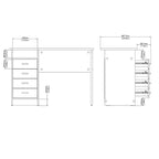 Skylar 4-drawer Desk