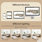 140 Chenille U-Shaped Modular Sectional Sofa with 31.5 Wide Seats, USB/Type-C Chargers & Storage Pockets
