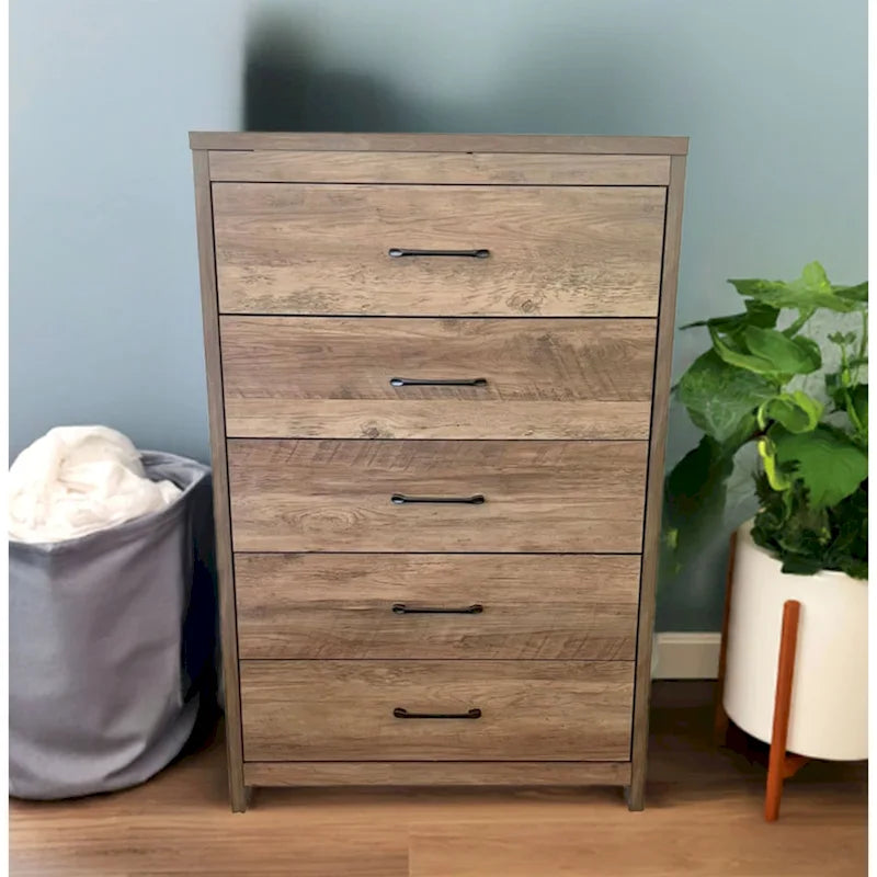 Slide Logic 5 Drawer Upright Dresser