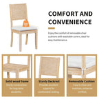 6 Pcs Dining Table Set with Storage Shelf and Curved Legs, Kitchen Furniture Dining Table Set with Bench and 4 Dining Chairs