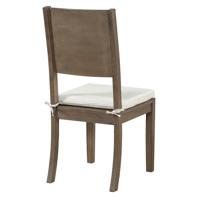 6 Pcs Dining Table Set with Storage Shelf and Curved Legs, Kitchen Furniture Dining Table Set with Bench and 4 Dining Chairs