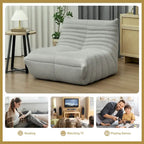 HOMCOM Bean Bag Chair for Adults, Giant Fireside Chair Lazy Sofa, Bean Bag Sofa with High Density Comfortable Foam