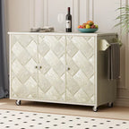 51.2W Ash Veneer Solid Wood Handwoven Kitchen Island With Drop Leaf(no include stool)