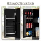 53 Inch Large Kitchen Island With Trash Can Storage Cabinet(no include stool)