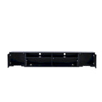 Black 82 TV Stand with Push-Open Doors & LED for TVs Up to 90