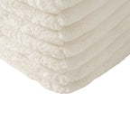 110 Faux Fur Cloud 3-Seater sat L-Shaped Sectional Sofa with Two Included Throw Pillows