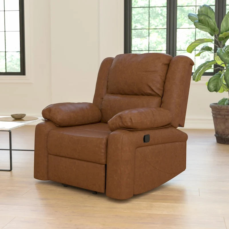 Microfiber Pillow Back Recliner