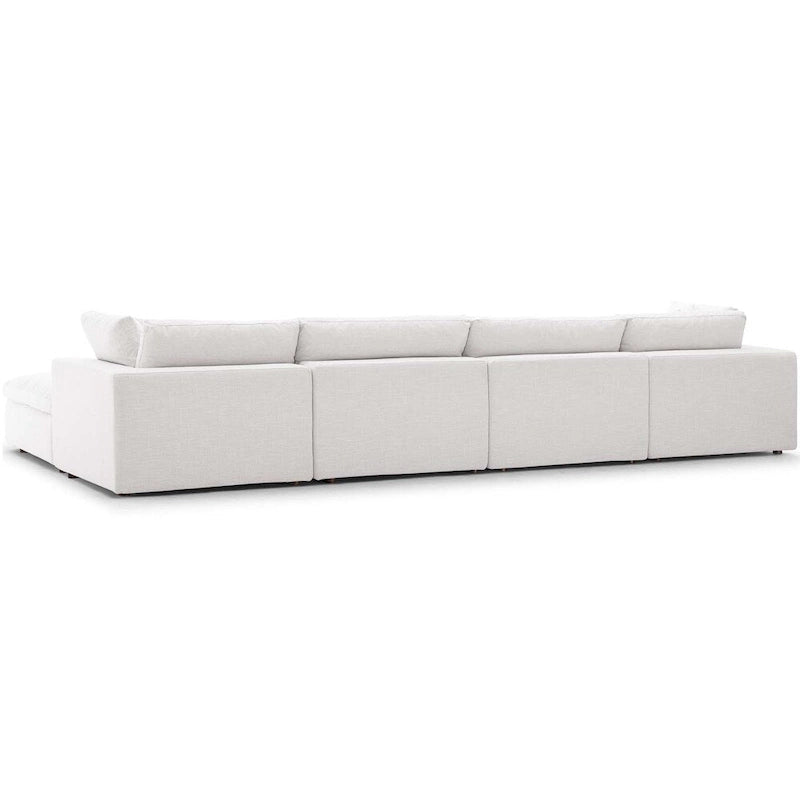 Hrazdan Fabric/Wood Down-filled Over-stuffed 5-piece Sectional Sofa Set