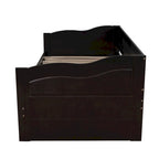 Wooden Daybed with Trundle Bed