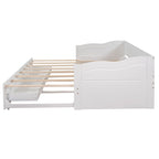 Wooden Daybed with Trundle Bed