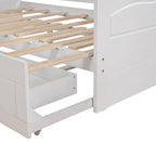 Wooden Daybed with Trundle Bed