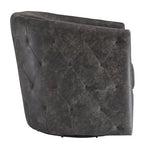 Brentlow Distressed Black Swivel Chair - 28.75 W x 31 D x 31.5 H