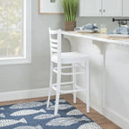 Rustic Solid Wood Barstool