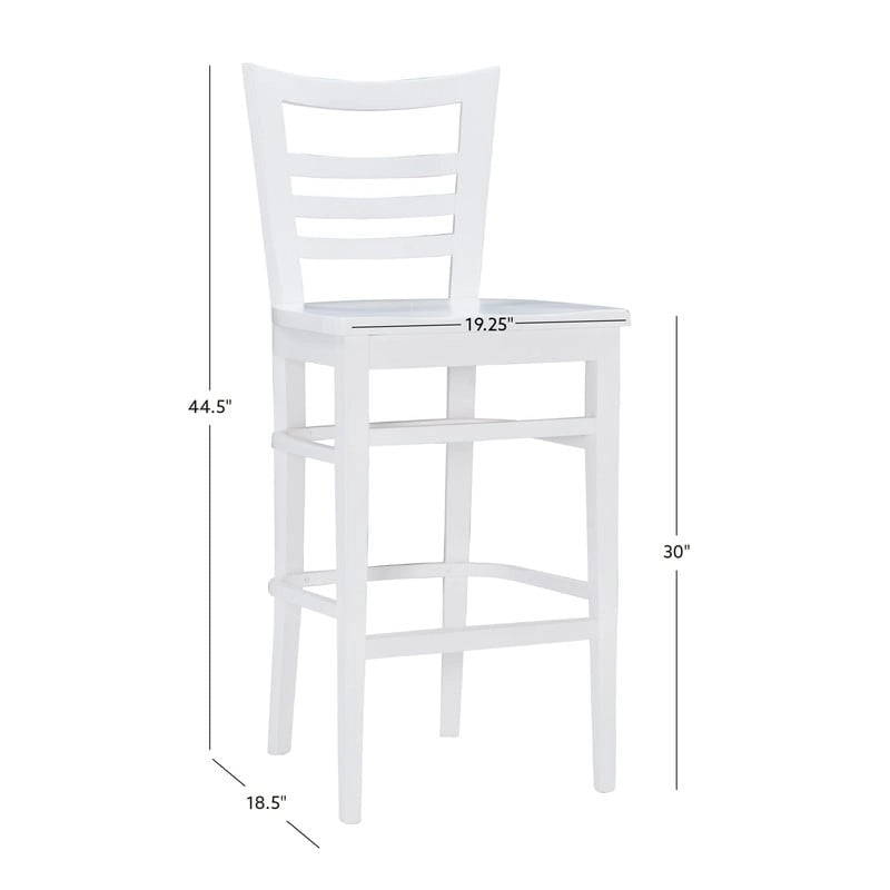 Rustic Solid Wood Barstool