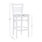 Rustic Solid Wood Barstool