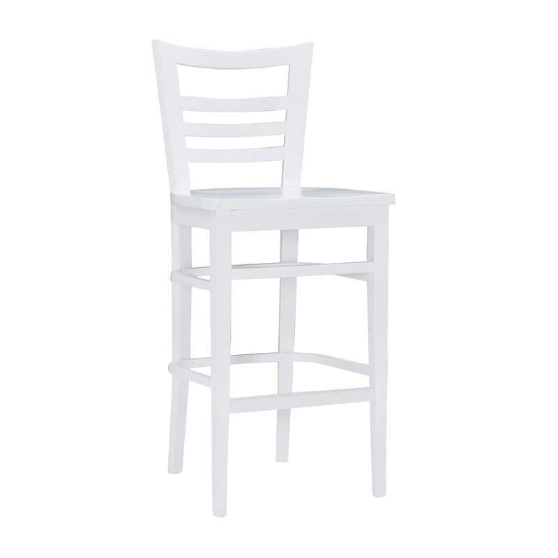 Rustic Solid Wood Barstool