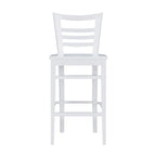 Rustic Solid Wood Barstool