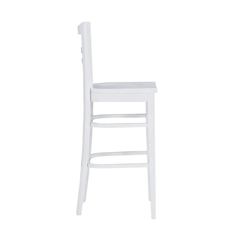 Rustic Solid Wood Barstool