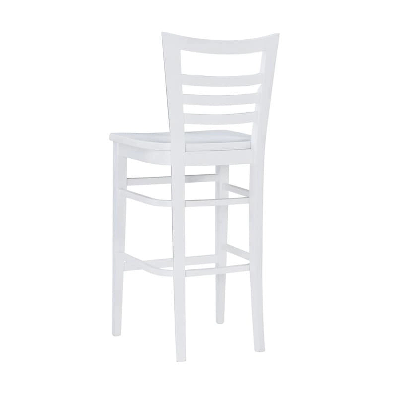 Rustic Solid Wood Barstool