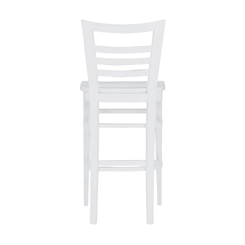 Rustic Solid Wood Barstool