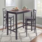 Rustic Solid Wood Barstool