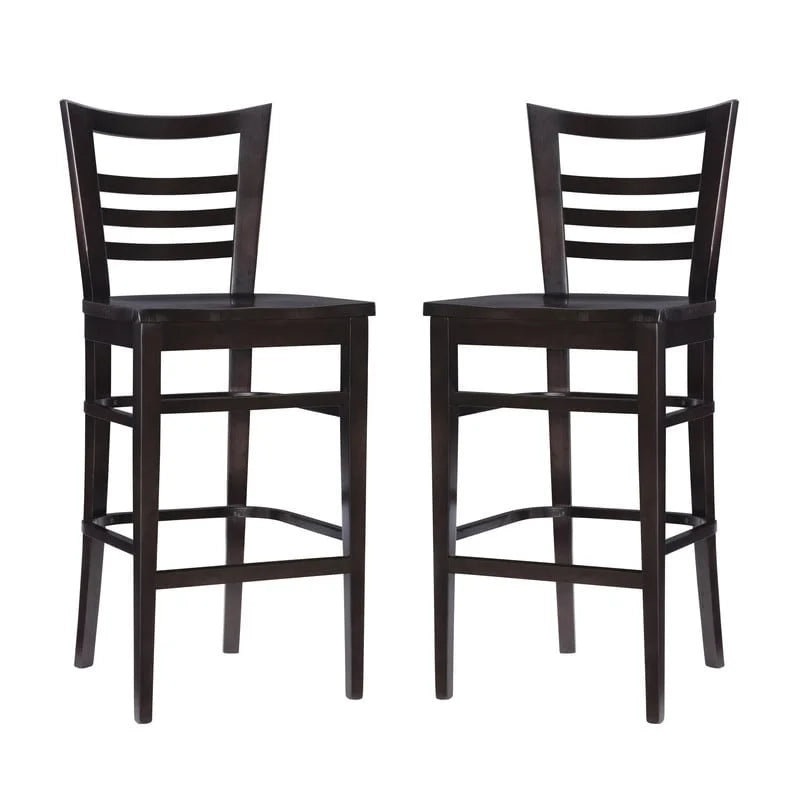 Rustic Solid Wood Barstool