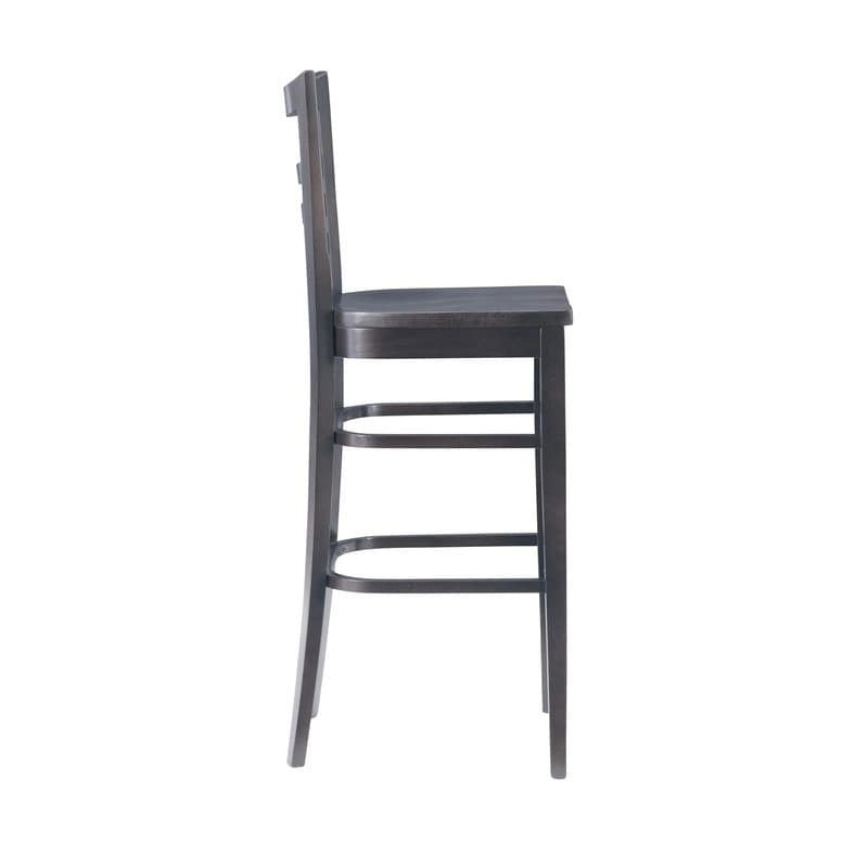 Rustic Solid Wood Barstool