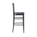 Rustic Solid Wood Barstool