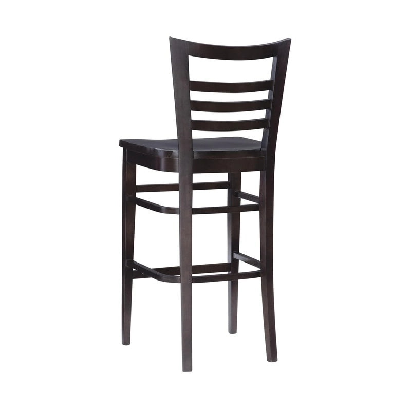 Rustic Solid Wood Barstool