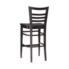 Rustic Solid Wood Barstool