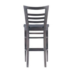 Rustic Solid Wood Barstool