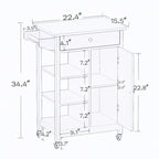 MM Kitchen island rolling trolley cart