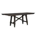 Dark Chestnut Gathering Table Set with Counter Chairs & Bench