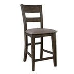 Dark Chestnut Gathering Table Set with Counter Chairs & Bench