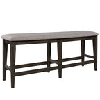 Dark Chestnut Gathering Table Set with Counter Chairs & Bench